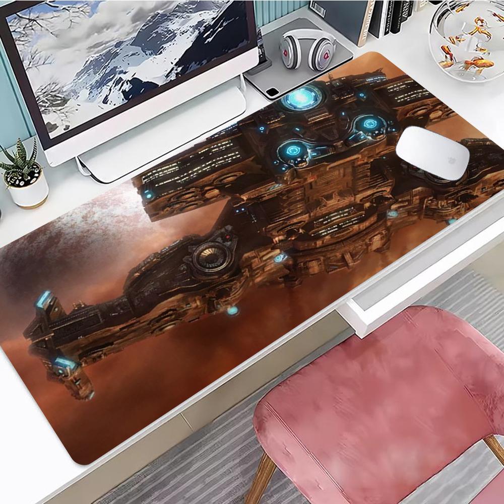 Space War Mouse Pad Gaming Mouse Pad Mouse Pad with Edges and NonSlip Rubber Base Extended Mouse Pad