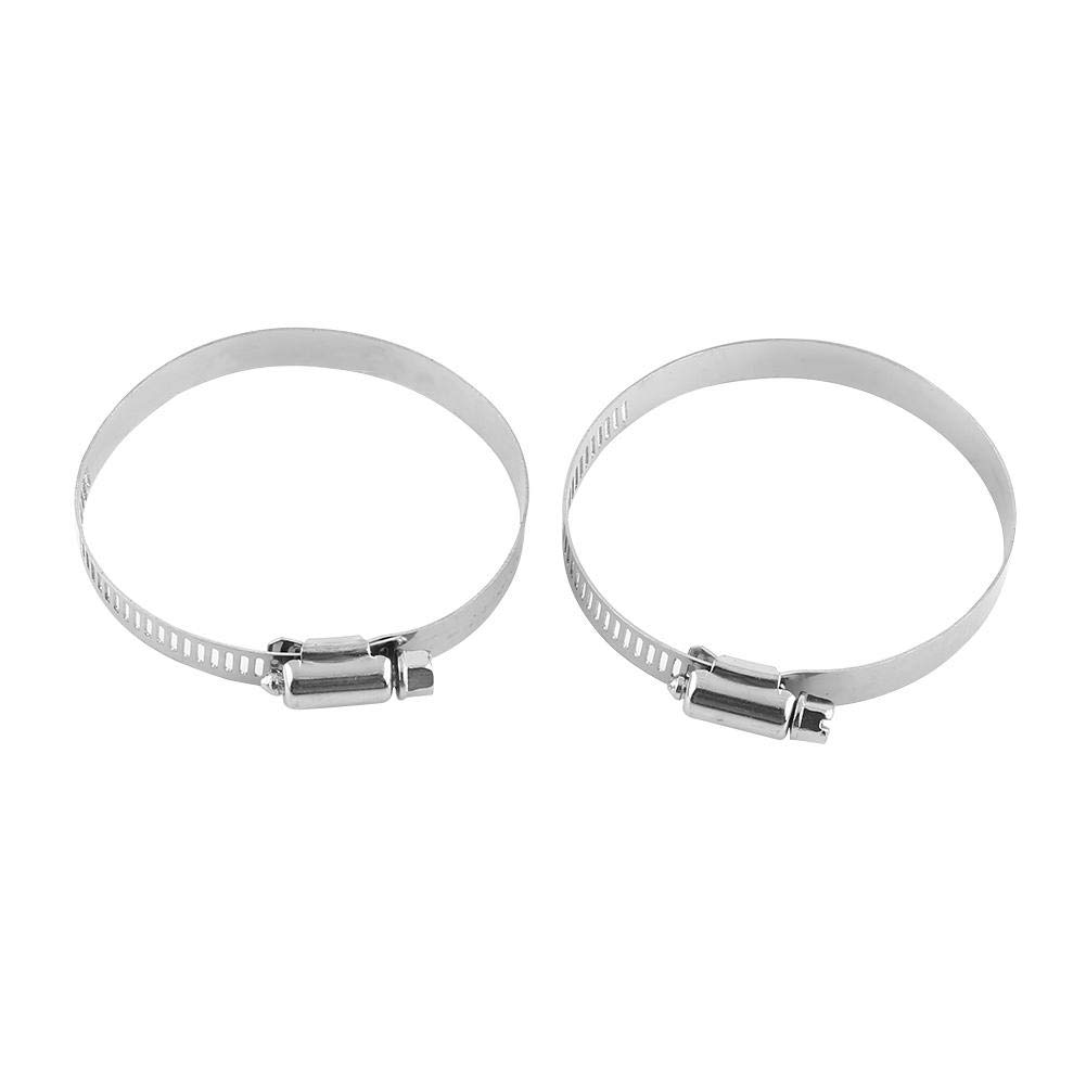 Exhaust Muffler Guard Motorcycle Exhaust Pipe Exhaust Heat Shield Cover Motorcycle (Straight Grain) (Silver)