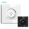BSEED Light Dimmer Switch Rotary Knob Switch for Light Dimming Glass Frame Panel Fan Speed Control Switch Light Dimmable Switch