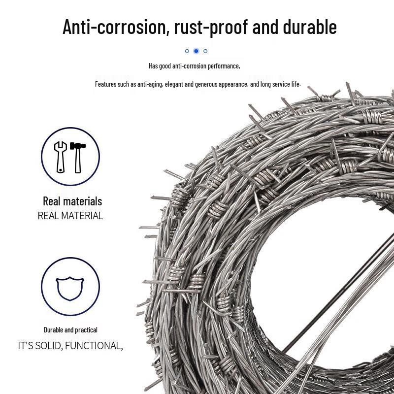 Anti-Climb Hot-Dip Galvanized Barbed Wire