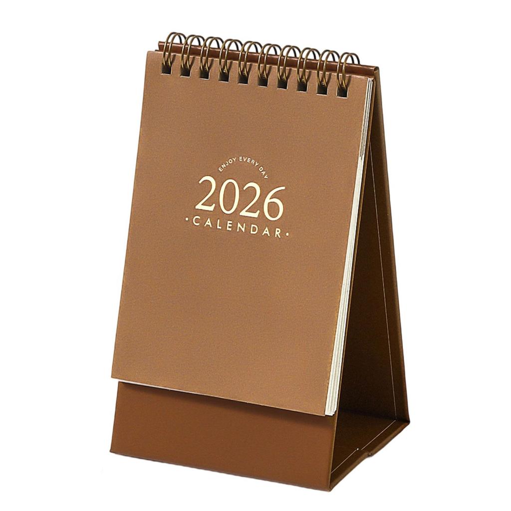 2026 Desk Calendar Twin-Coil Binding Tabletop Calendar 16 Month Runs from Sep 2025 To Dec 2026 For Daily Scheduling
