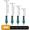 4Pcs Multipurpose Handle Screwdrivers Set With Magnetic Insulated Security Repair Hand Tools Cross/Straight Type Screw Driver