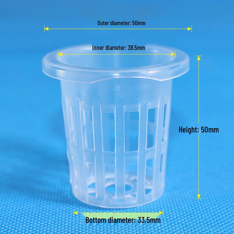 40 Series Deep Hydroponic Planting Basket for Vegetables and Flowers - Enhanced Root Support for Soilless Cultivation.
