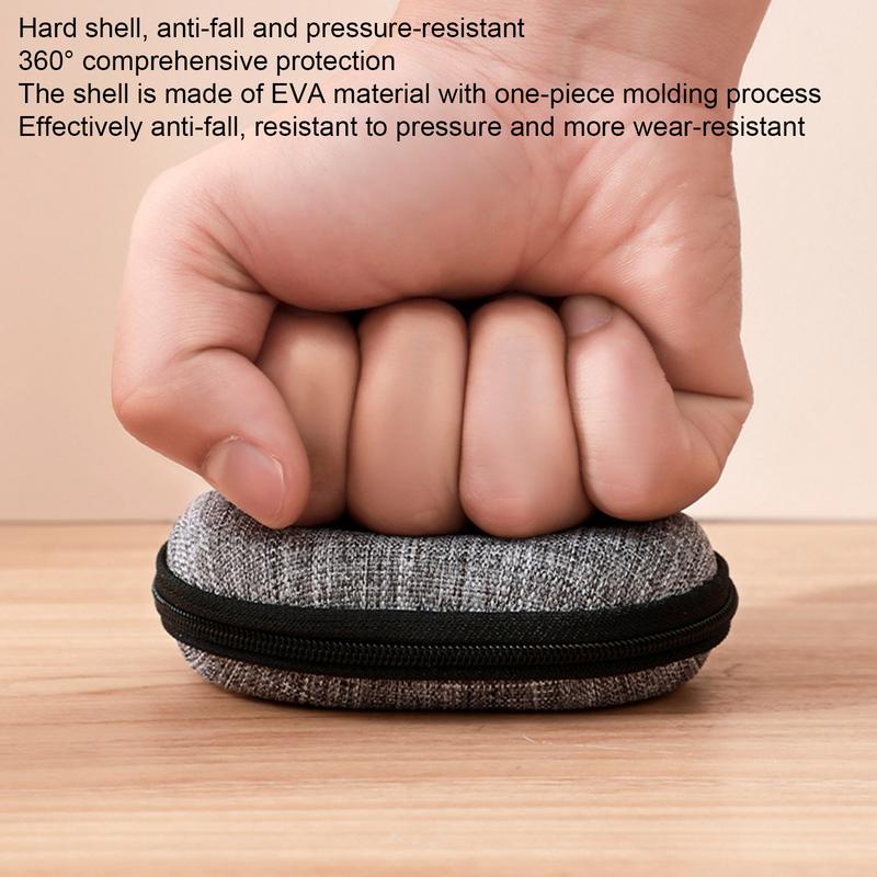 Mini EVA Storage Bag Pouch Carrying Bag Zipper Earphone Case For Airpod Earphone/Phone/Charging Cable Digital Accessories