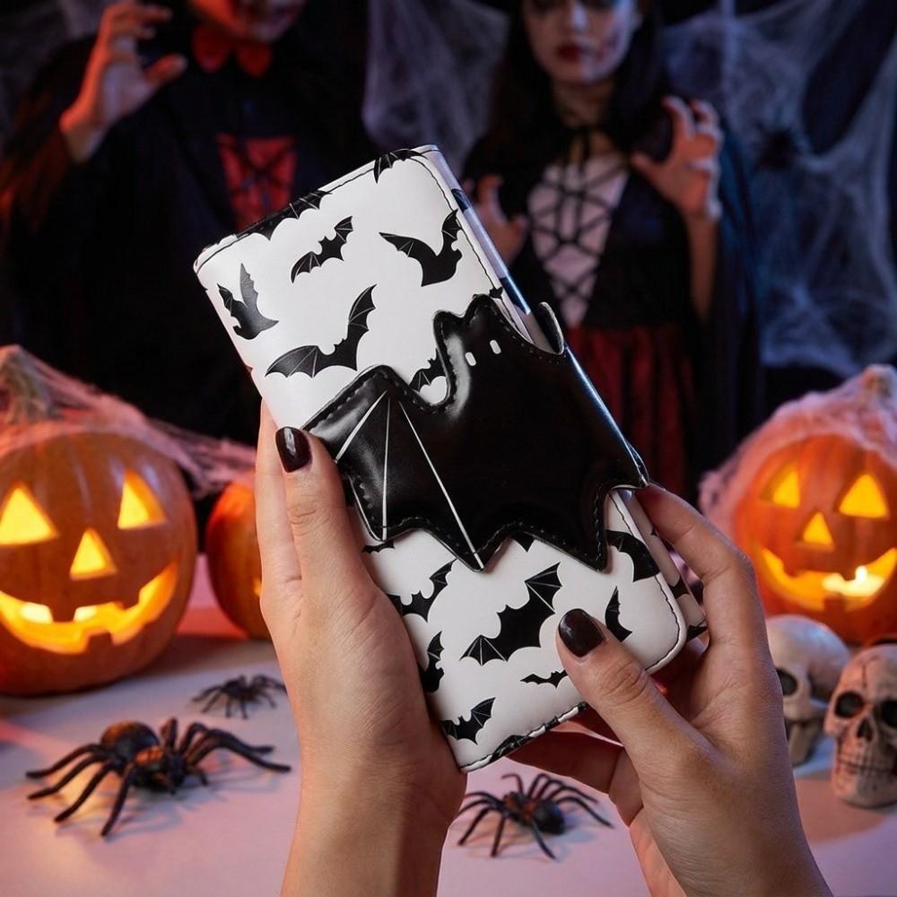 Large Capacity Foldable Coin Purse Multi-Functional Halloween PVC Wallet Travel