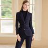 High-End Women's Winter Wool Blend Professional Suit for College Students and Interviews