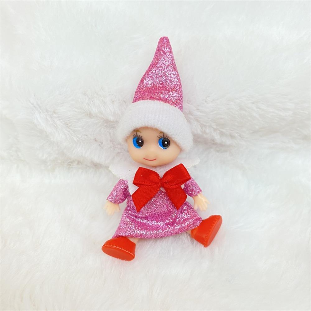 Christmas Mini Baby Elf Dolls Shining Kindness Craft Babies Doll Toy Decoration On The Shelf Gift For Girl Boy Kid
