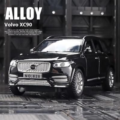 New 1:32 Volvo XC90 SUV Alloy Car Model Die-cast Metal Model Sound and Light Children's Toy Car Center Console Ornaments Children Boys Gift