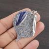 Natural Sodalite Gemstone 925 Sterling Silver Jewelry Designer Pendant 2.09" AJP-2427