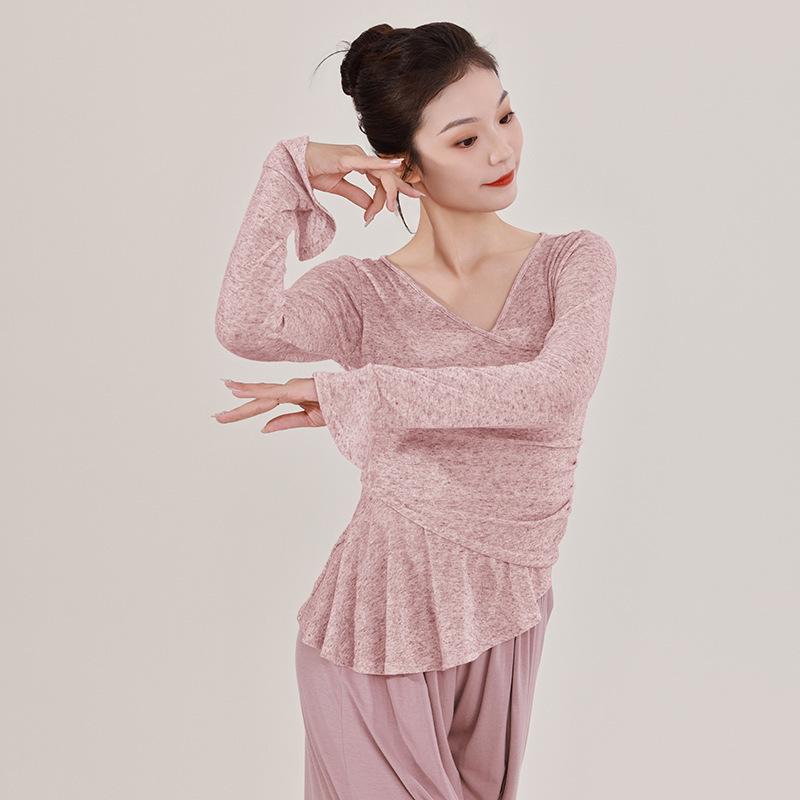 Adult Long-Sleeve Dancewear for Autumn/Winter – Modern & Classical Dance Practice Top