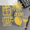100pcs/set Happy 2026 New Year Confetti Golden Onion Paper DIY Throwing Confetti Holiday Desktop Decoration Outdoor Gadgets