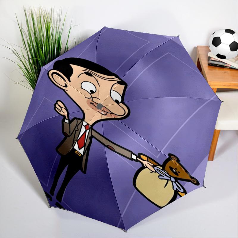 Mr. Bean's Adventure Umbrella Folding umbrella, automatic umbrella 8-Frame for Travel, camping Use Gift for Halloween Christmas