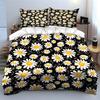 Floral Daisy Pattern Three-Piece Set Exquisite Three-Piece Bedding Set Gift For Kids And Adults