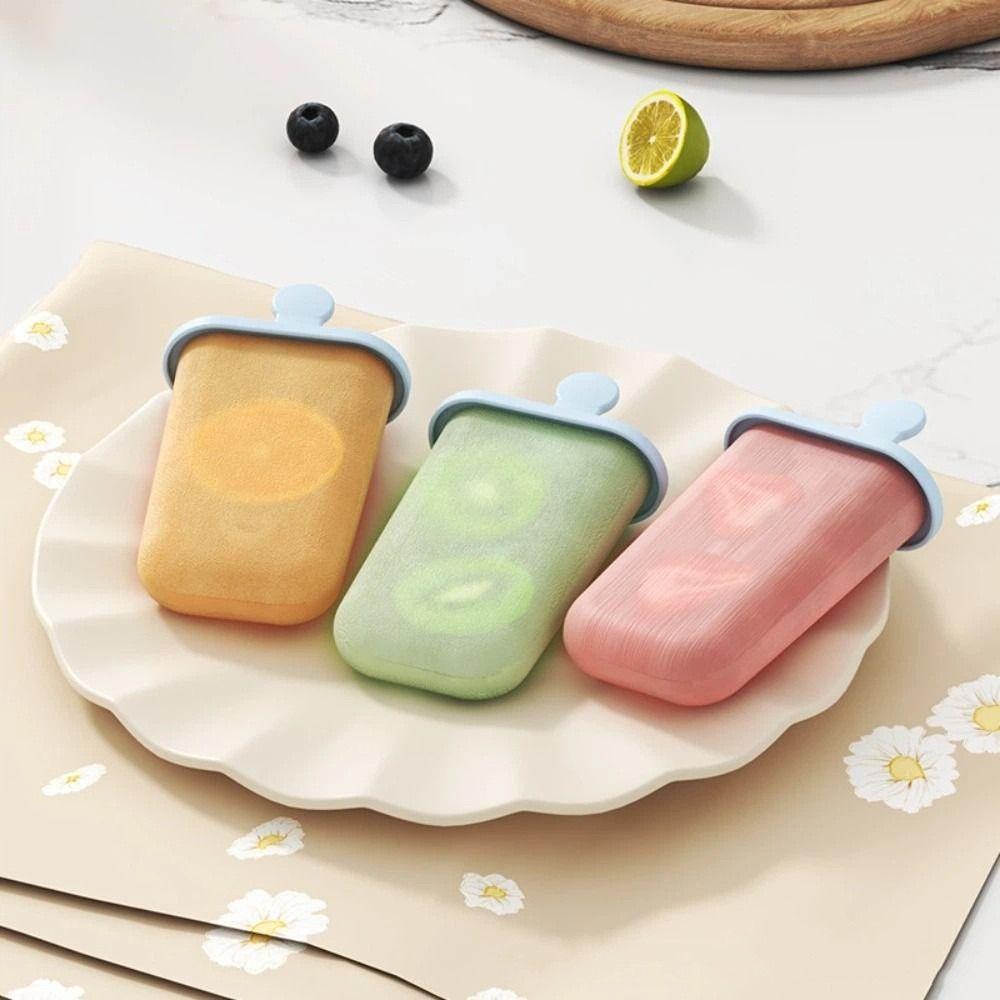 Reusable Homemade Ice Box DIY Popsicle Mold Cube Tray New Ice Cream Popsicle Mold Summer