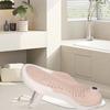 Foldable Baby Bath Support with Thermometer Slip Resistant Ergonomic Infant Bath Support Tub Pink