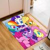 Custom Name Purple Unicorn Friendship Rug for Living Room, Game Rooms, Office, Bedroom, Floor Mat Playful Design, fan gifts Christmas decor