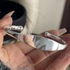 100% Massives 925er Sterlingsilber Retro-Armband für Damen Herren Vintage Handgefertigt Einfach Flach Einfaches Armband Geburtstagsgeschenk