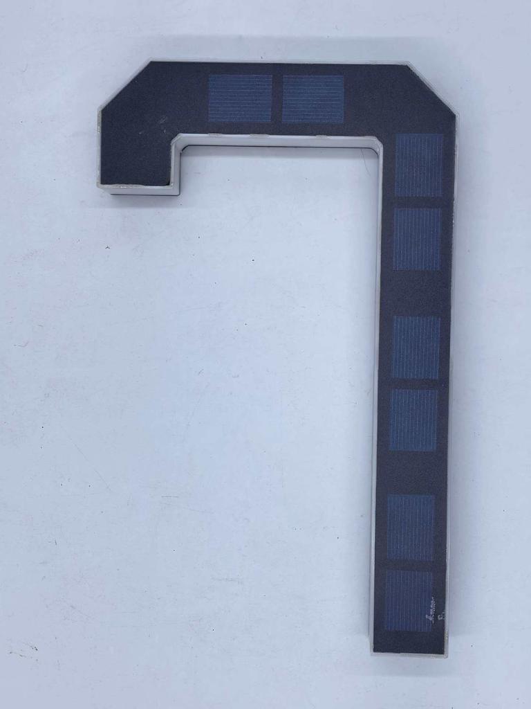 9 Inch Solar LED Illuminated Waterproof House Number Sign Door Address Plate Outdoor Porch Garden Wall Night Light Rechargeable
