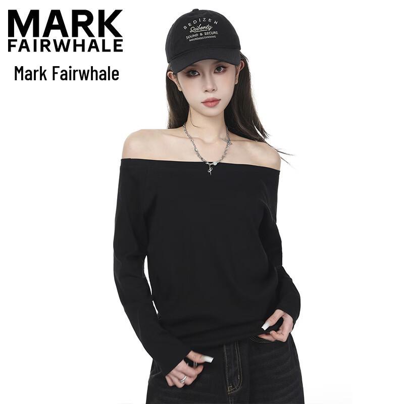 Mark Fairwhale Women's Off-Shoulder Long Sleeve T-Shirt