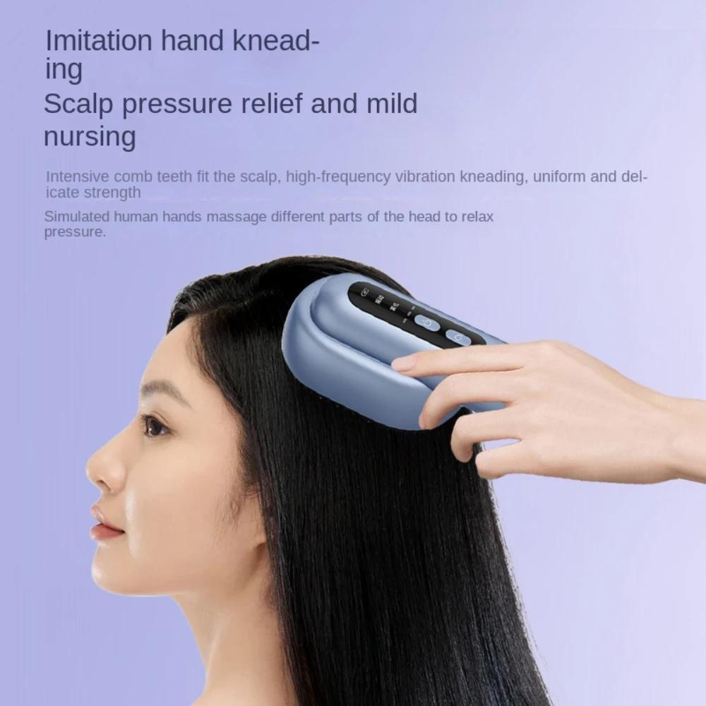 Light Therapy Hair Regeneration Brush Scalp Electric Vibratory Massage Comb Hair Follicle Repair Essential Oil Conditioner Comb