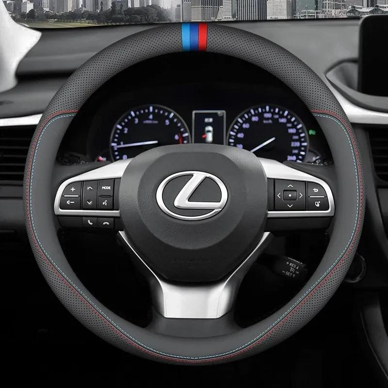 For Lexus IS ES NX RX Lbx ES200 GX550 RX500h RX350h NX450h ES300h Leather Steering Wheel Cover Ultra-thin Anti-slip Accessories