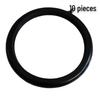 Gas Cylinder Shock Absorber Rubber Rings, 10-Pack