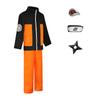 Anime Shippuden Ninja Uniform Uzumaki Costumes Set Jacket Pants Kids Adults Halloween Party Cosplay Costume