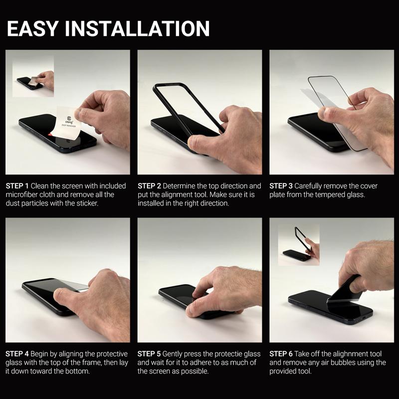 Crong Nano Glass - Shatterproof Hybrid Glass iPhone 16e / iPhone 14 / iPhone 13 / iPhone 13 Pro