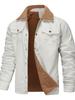 Men's Plus Velvet Autumn-Winter Cotton Workwear Coat - High Quality, European Large Size, Stylish & Handsome