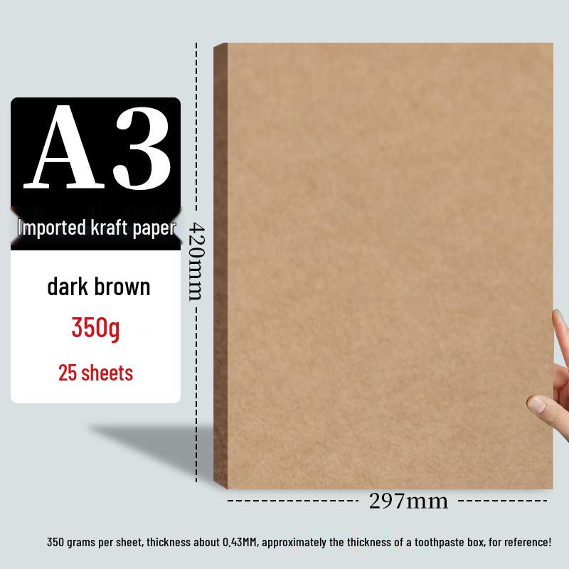 A5 Kraftový papír a A4/A3 Karton pro dětskou tvorbu - Zesílený, Univerzální & Odolný