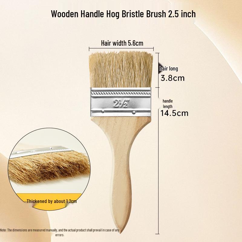 Nylon Bristle Art Brush with Wood Handle for Oil Painting