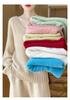 Women's Cashmere V-Neck Hollow Jacquard Pullover Sweater, Autumn/Winter Collection