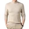Spring and Autumn Men's Semi-high-necked Sweater Men's Casual Men's Sweater Bottoming Shirt Men's Long-sleeved Dad's Dress