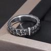 925 Silber Outlander Ringe für Damen Herren Claires Ring Retro Hammer Muster Ehering Film TV Serie Schmuck Geschenk