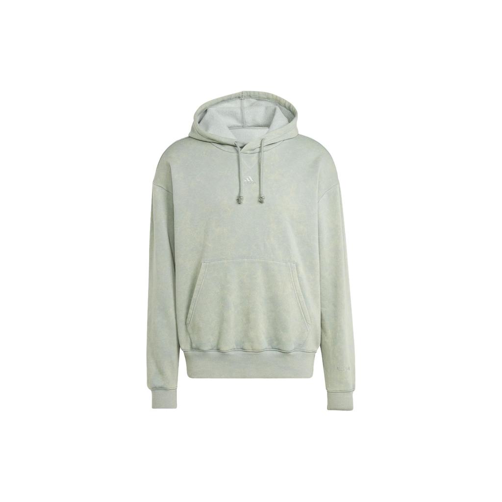 adidas Men's Green Fleece Hooded Pullover Sweatshirt IK4279