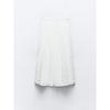 Za2024 Summer New Product Women's Clothes Pure Color Elastic Waist Skirt Cut Out Embroider Skirt 3370011 250
