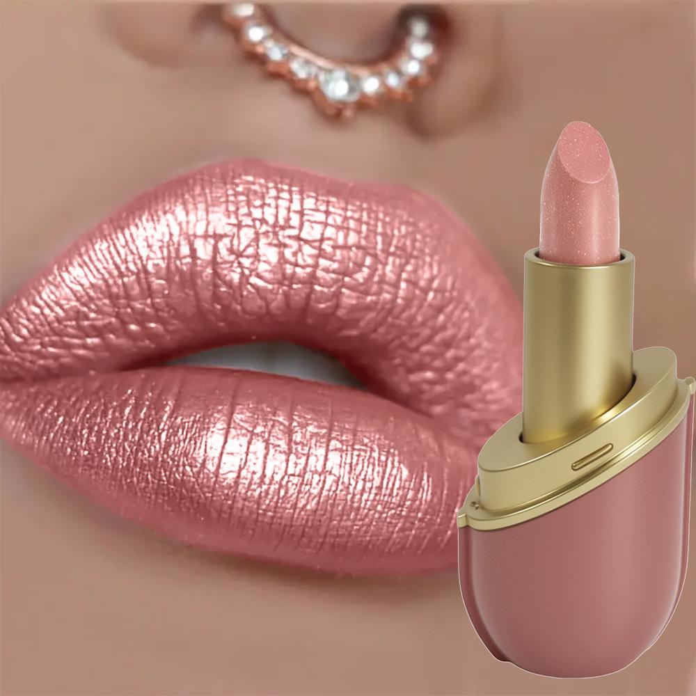 GKGU Capsule Rossetto Colorato Idratante Non Sbiadisce Non Appiccicoso Lucido con Perlescenze Lunga Durata Idratazione