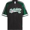 Adidas Official Authentic Unisex Loose and Breathable Buttoned Short Sleeve T-shirt JN0767