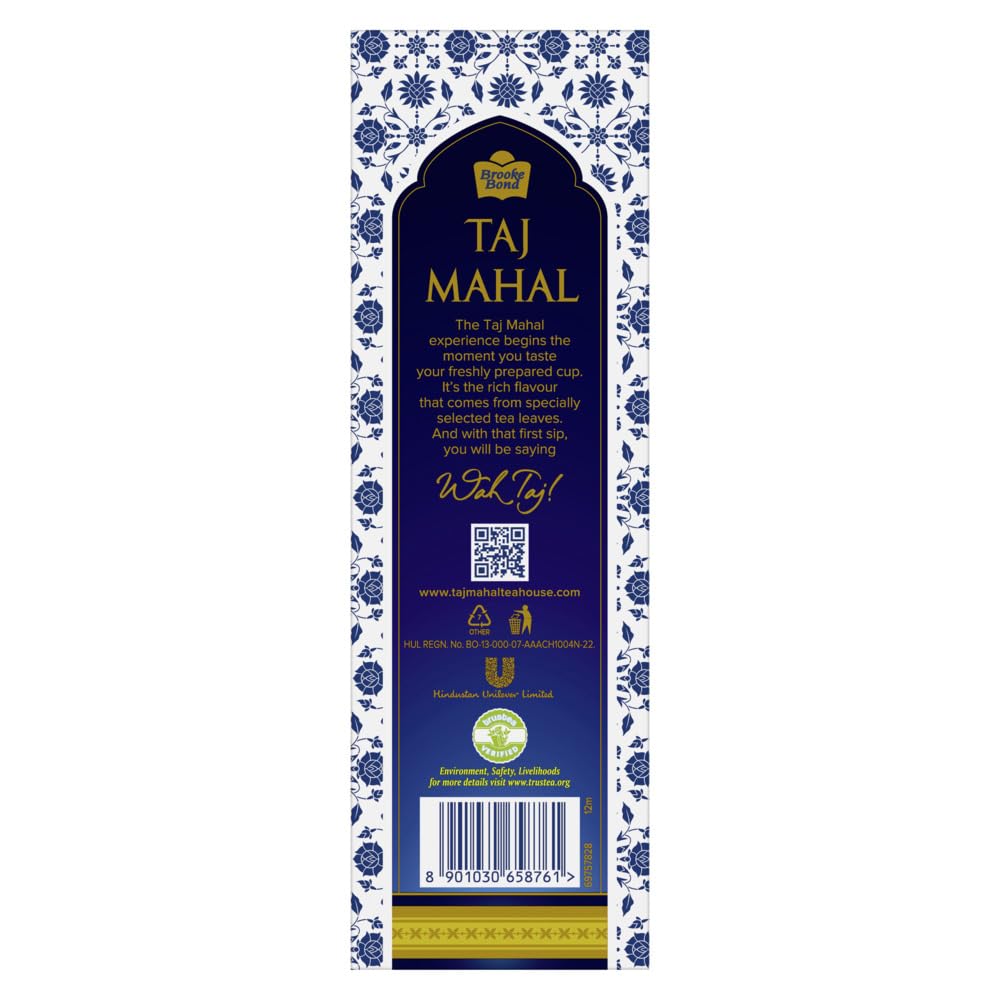 Taj Mahal Tea With Long Leaves 500 Gram Pack Of Black Tea Rich Flavorful Brew From India