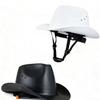 Elmetto da Cowboy Certificato con Occhiali di Alta Qualità Protezione Solare a Tesa Larga Casco di Sicurezza da Cowboy alla Moda Elmetto da Cowboy Classico