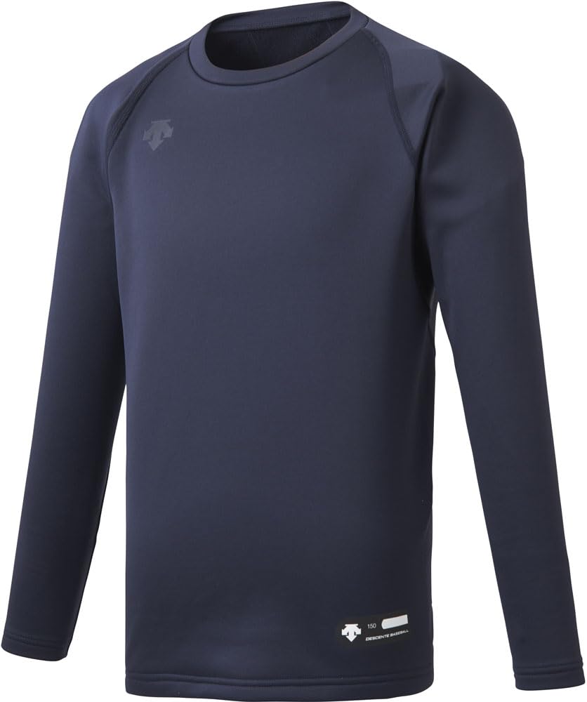 DESCENTE Junior Round Neck Long Sleeve Baseball Undershirt Navy Boys' JSTD-657B,