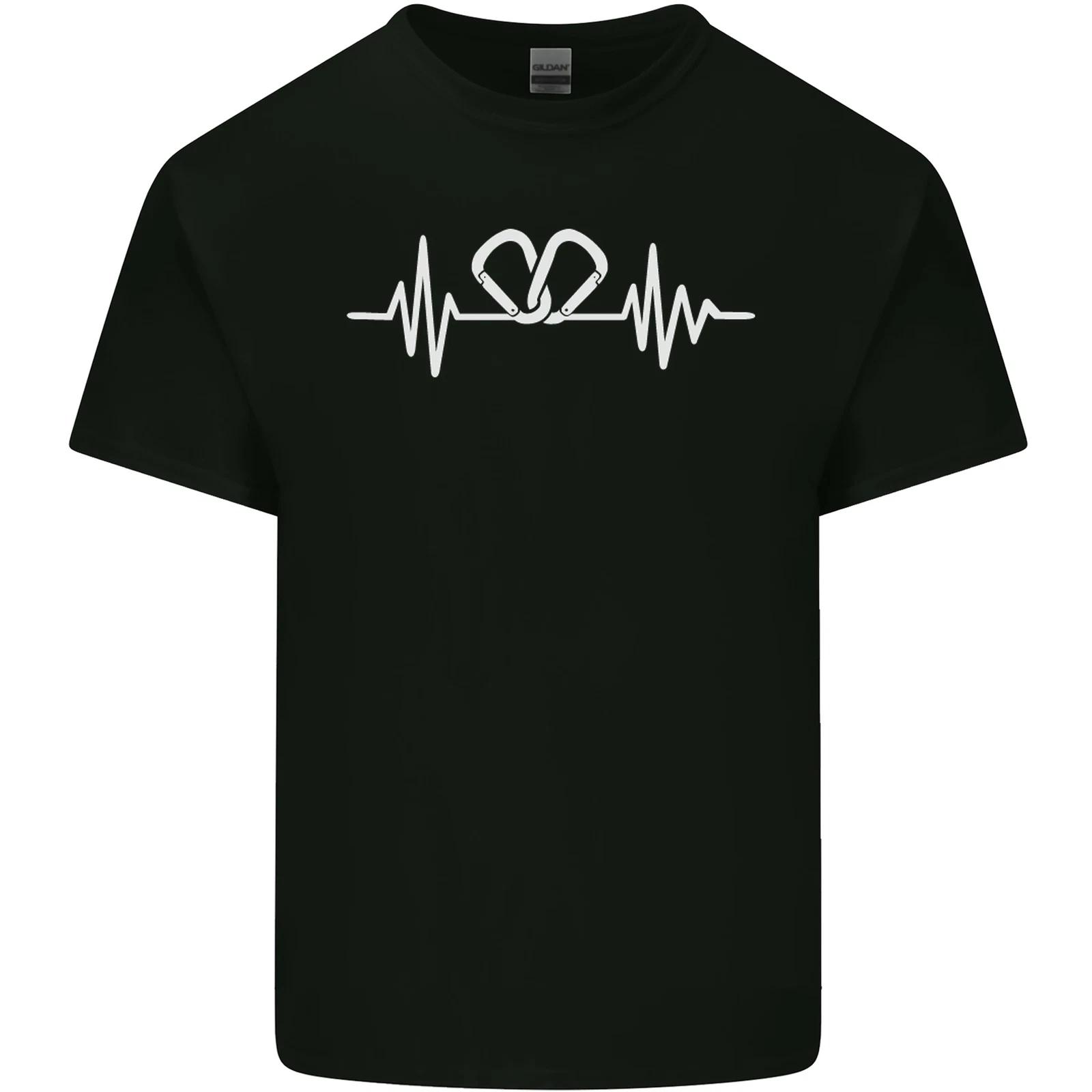 Pulse Rock Climbing Climber Climb ECG Kids T-Shirt Childrens M
