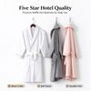 100% Cotton Waffle Bath Robe, Thin Water Absorbent Bathrobe for Men Women, Hotel B&B Beauty Salon Night Gown