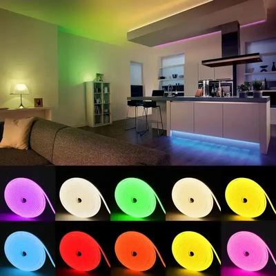 5m LED Neon Sign Strip Lights 12V Flexible Ribbion Rope Waterproof Silicone Neon Lamp Outdoor DIY Diode Tape Home Garden Decor