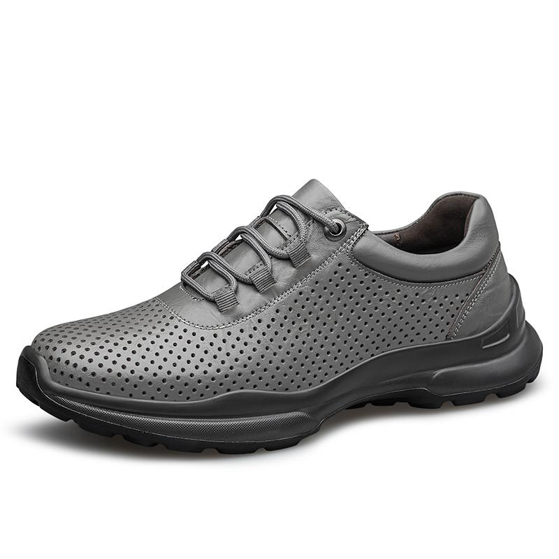 New Hot-selling Men's Casual Shoes Genuine Leather Sneakers Comfy Sports Shoes Outdoor Male Trainers Non-Slip Treking Footwear