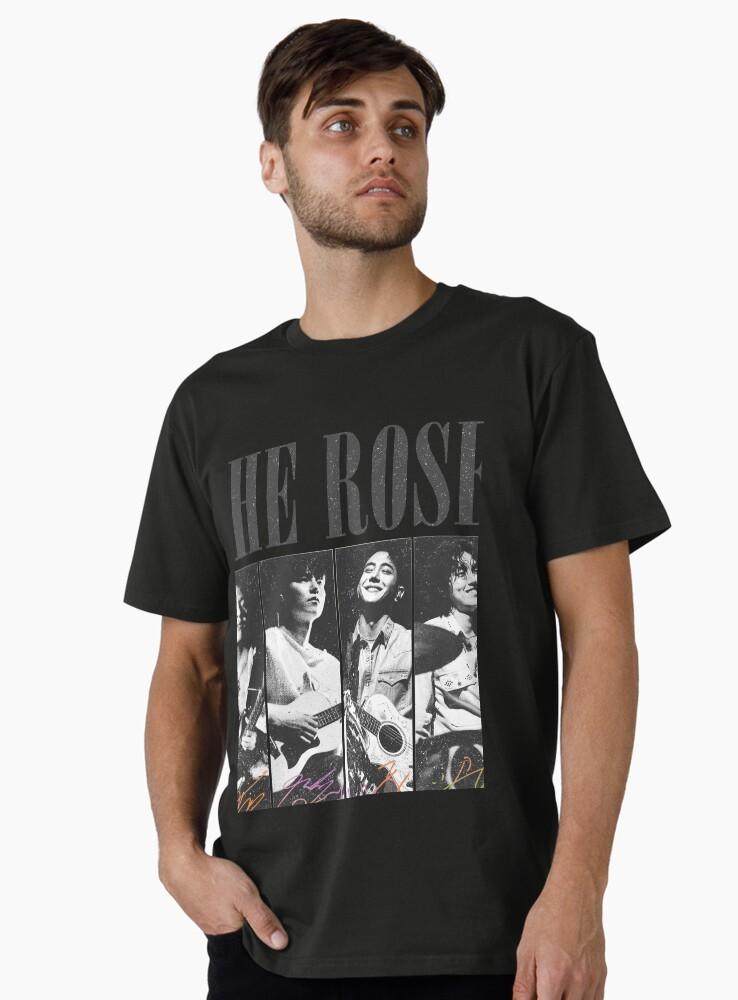 Vintage The Rose Medlemmar T-shirt, Kpop The Rose Rosetopia Medlemmar Woosung, Dojoon, Hajoon, Taegyeom 2026 Världsturné T-shirt Gåva Premium T-shirt