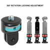 Shockproof Action Camera Adapters With 1/4" Screw Hole Aluminum Alloy Body Seamless Device Compatibility Toolless Assembly