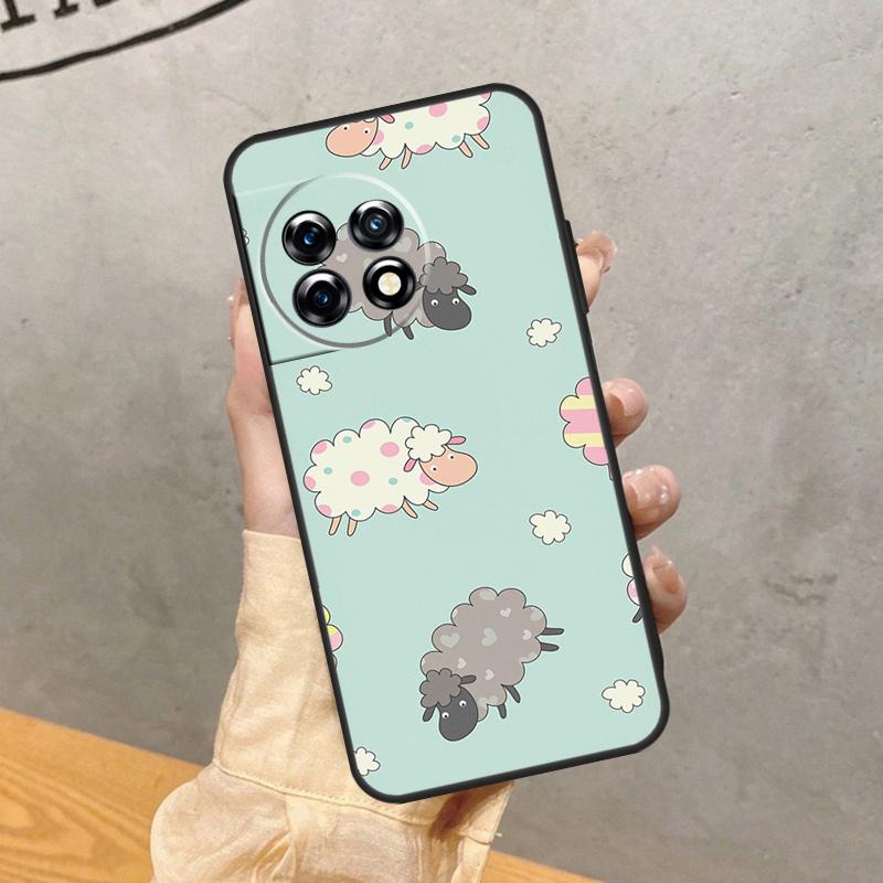 

Cute Sheep Case For OnePlus 15 R 13 13R 13T 12 11 10R 10T 8T 9 10 Pro Nord CE 5 4 2 3 Lite N20 N30 Cover OnePlus Nord 2
