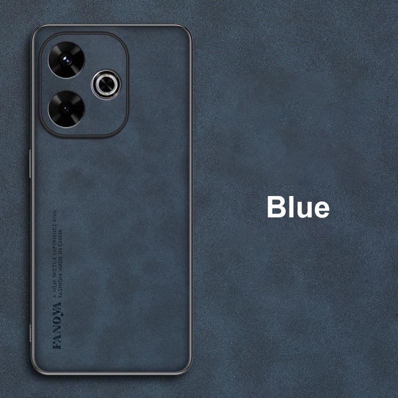 Für Poco M6 4G Hülle Luxus PU Leder Handyhülle für Xiaomi Redmi 13 13C Redmi13 C 5G Rückseite Mattes Silikon Vollschutz