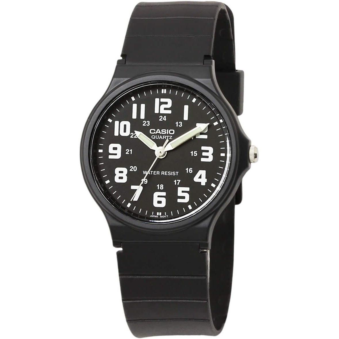 CASIO QUARTZ MQ-71-1B wristwatch watch men unisex resin black casual